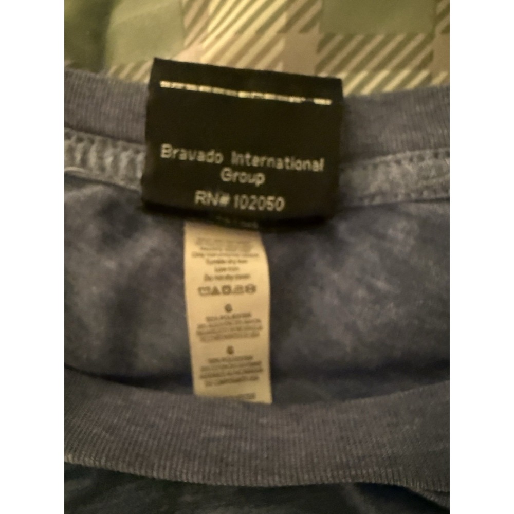 Harley Davidson Blue graphic tshirt size L - Picture 3 of 4